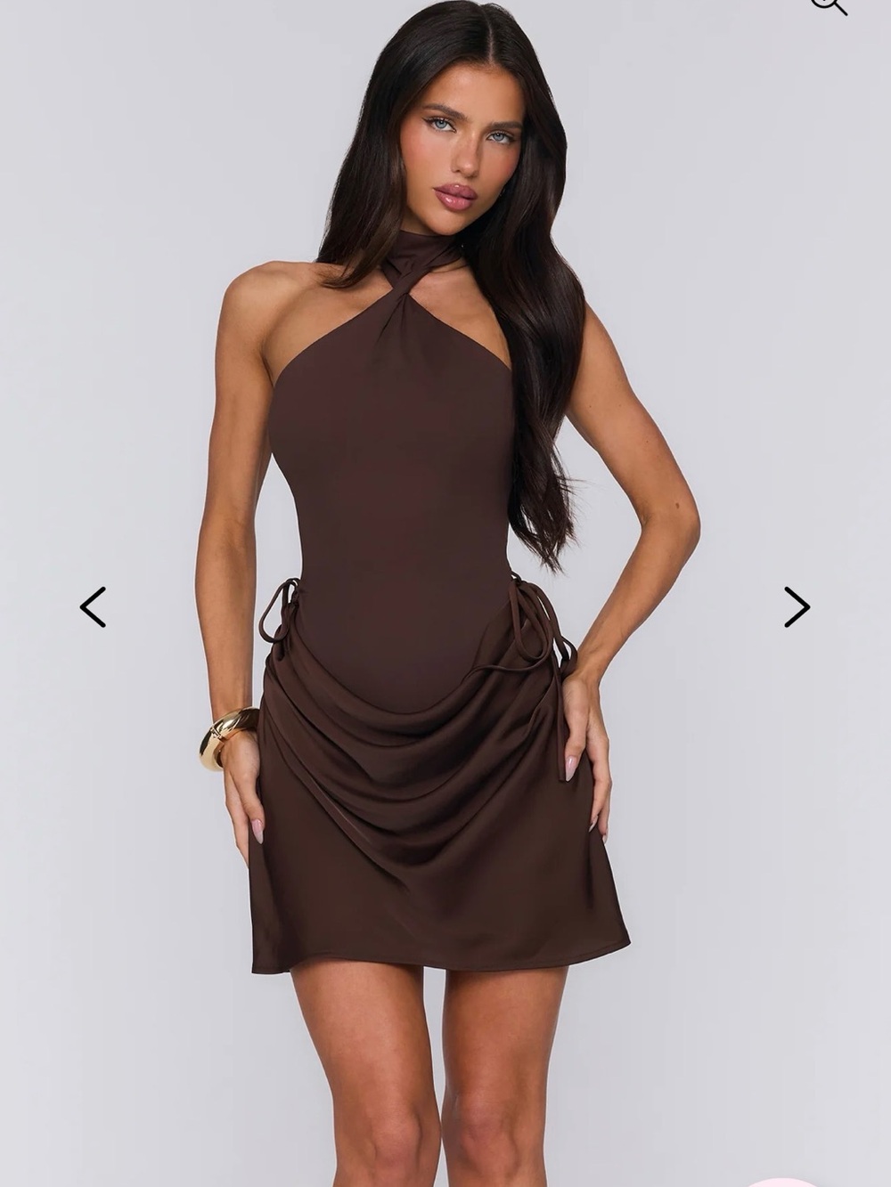Hello Molly evening spark satin mini skirt